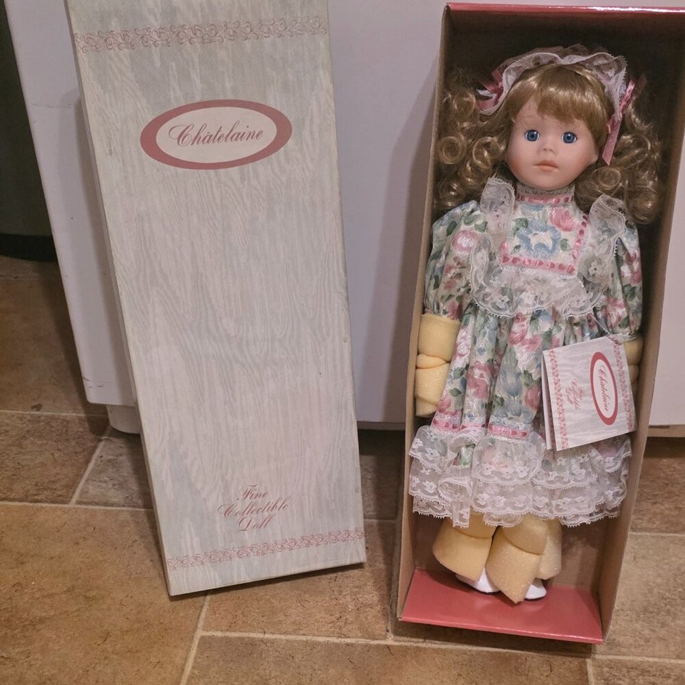 Porcelain Chatelaine Doll